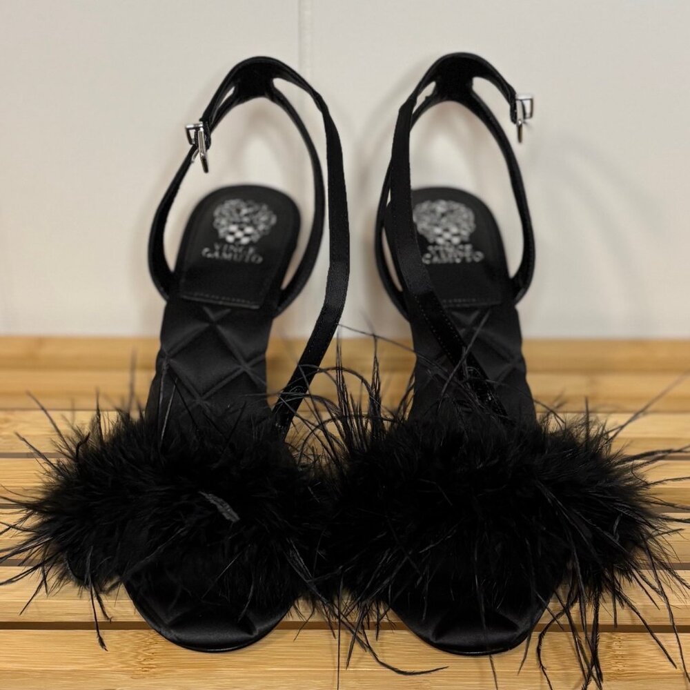 Vince Camuto Penely Black Heeled Sandals Women’s Size 10M